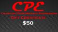 CPE-GC50:  CPE $50 Gift Certificate